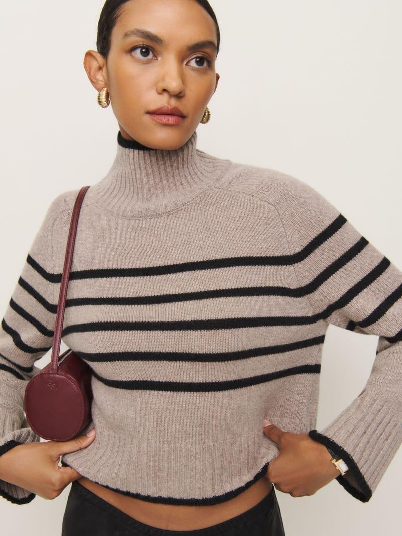 Brooke Cashmere Cropped Turtleneck Product Image