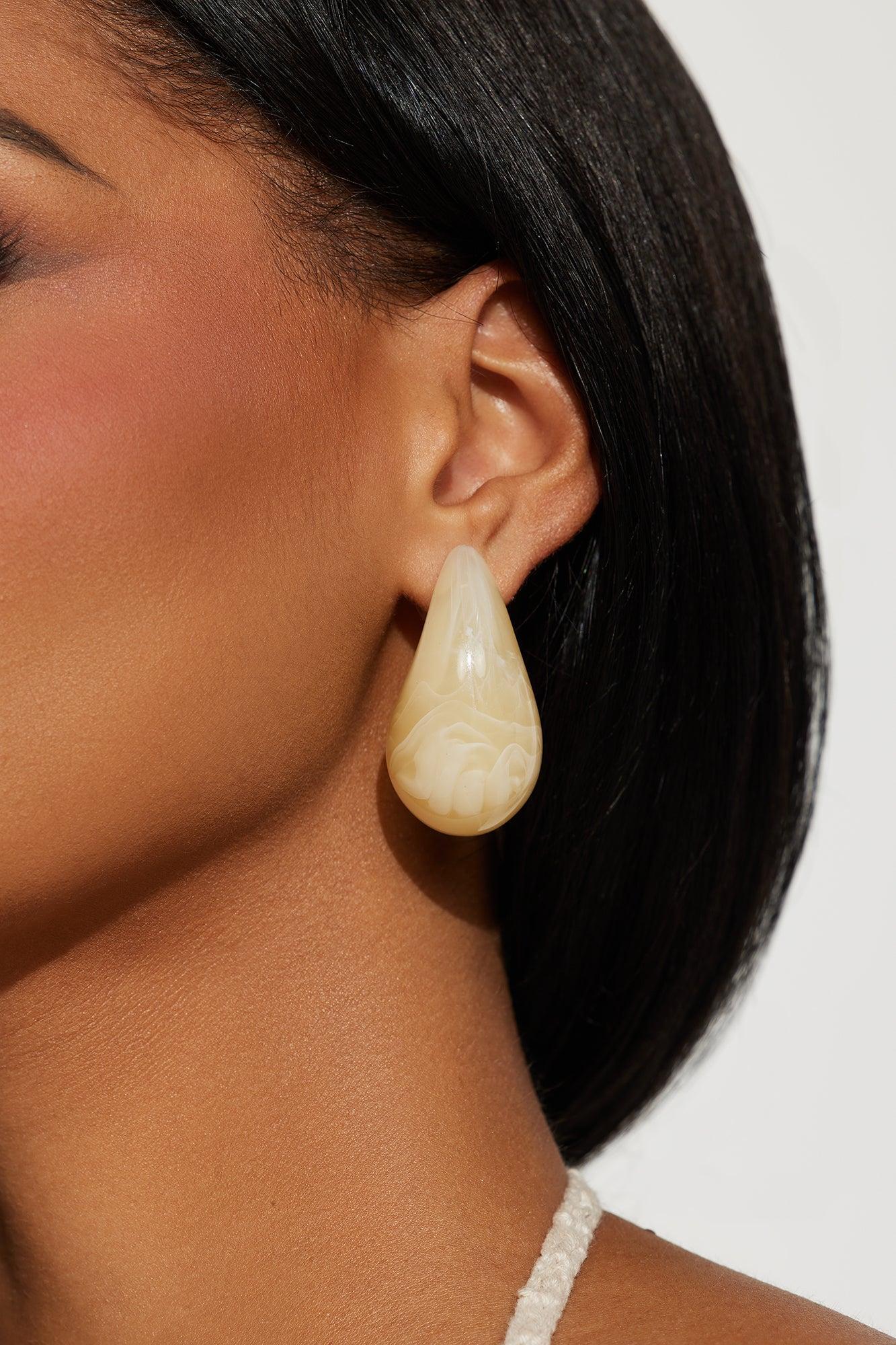 Ivory Coast Earrings - Ivory Product Image