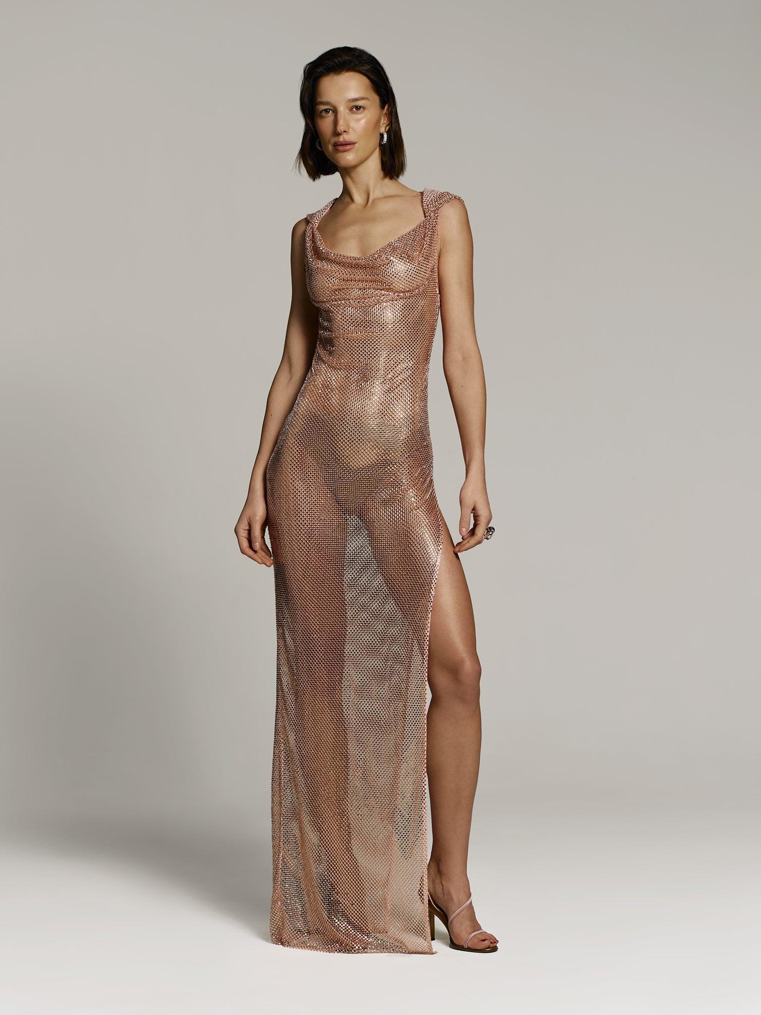 Diva Stardust dress in Champagne Product Image