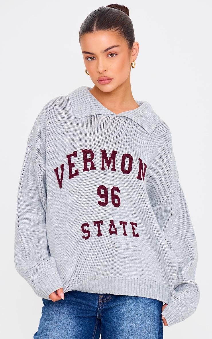 Grey Vermont Knitted Sweater Product Image