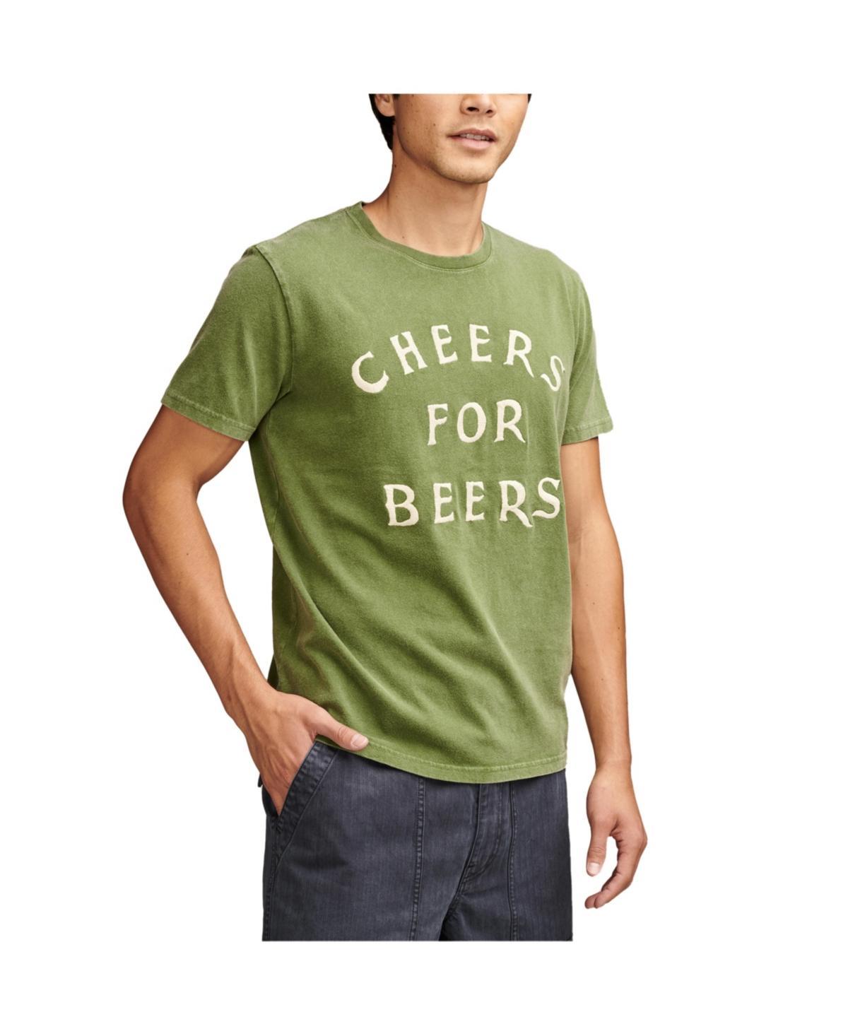 Lucky Brand Cheers (Garden ) Men's Short Sleeve Knit Product Image