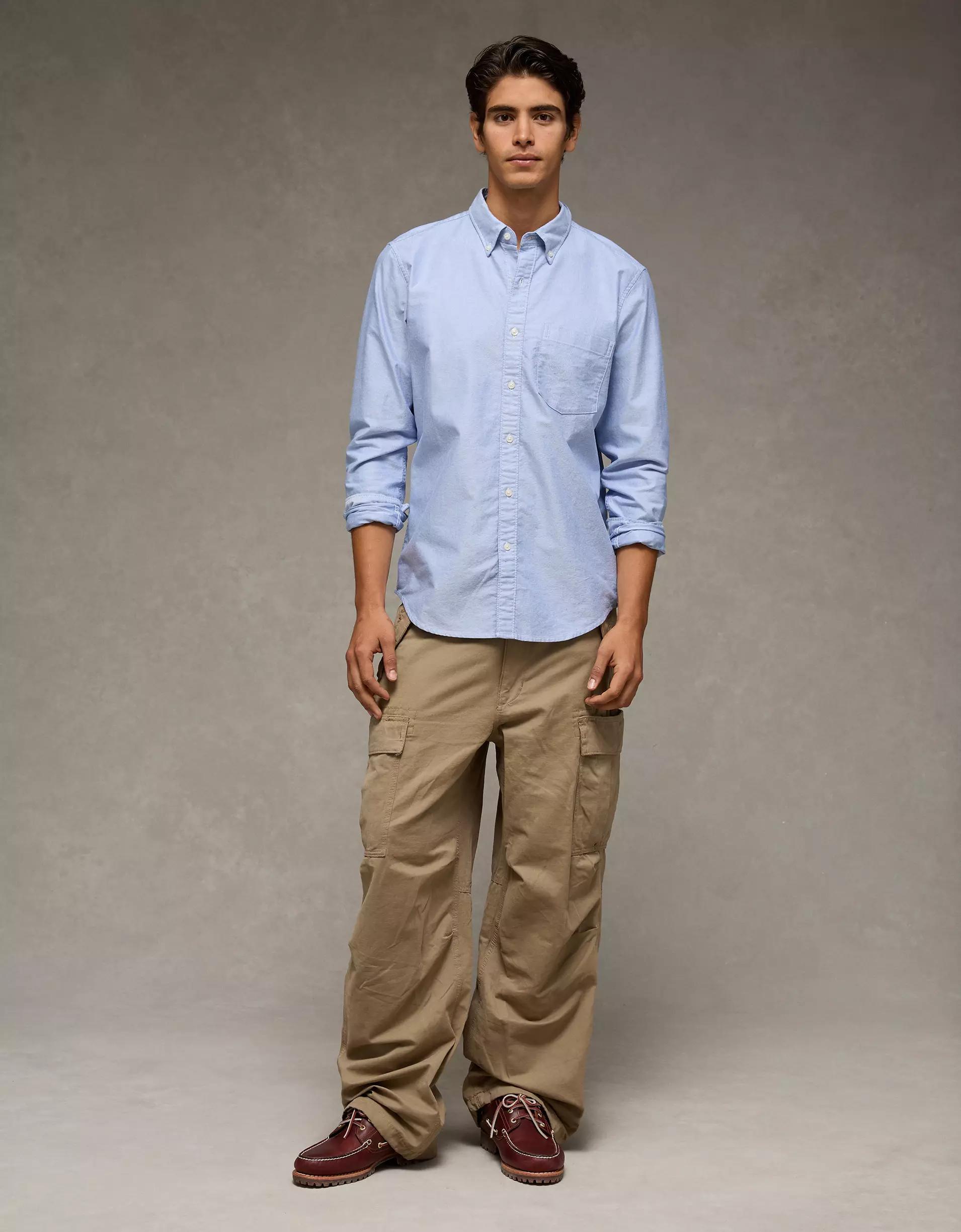 AE Everyday Slim Fit Oxford Button-Up Shirt Product Image