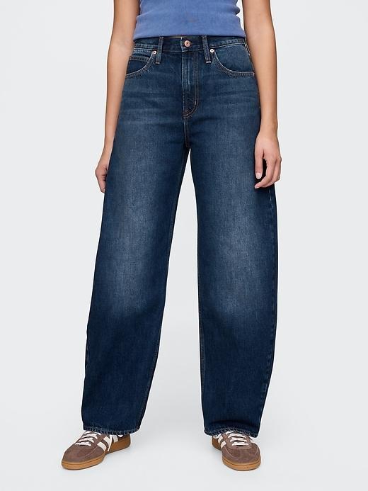 High Rise Barrel Jeans Product Image