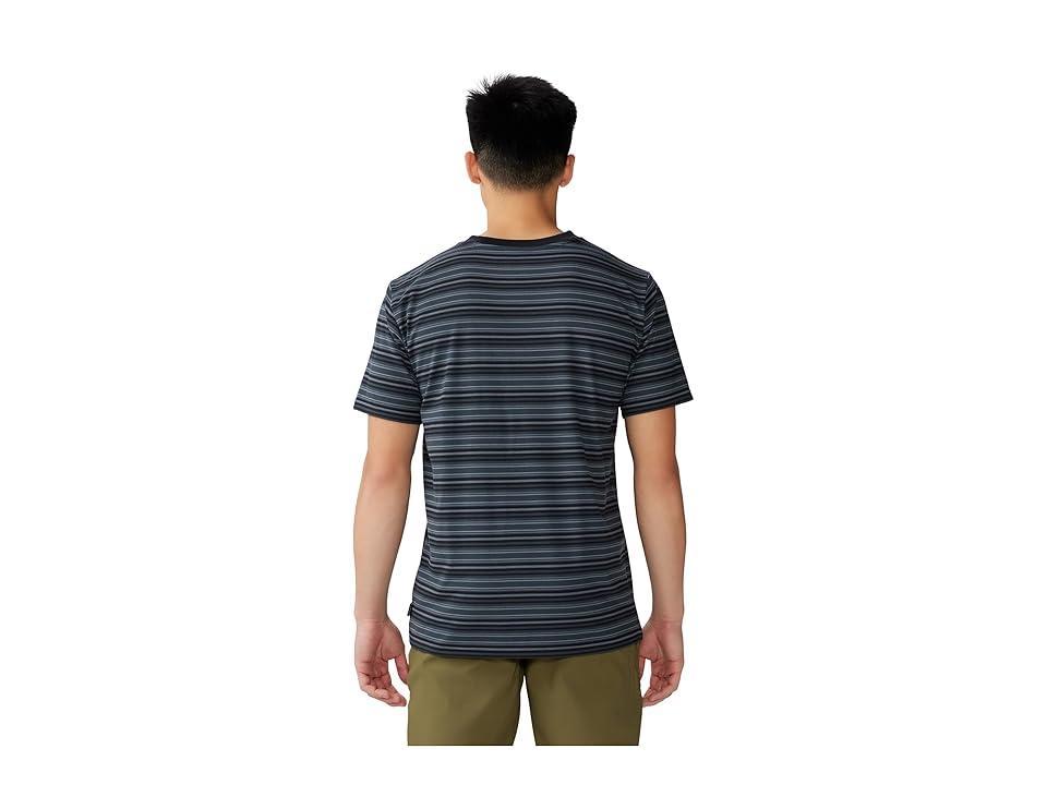 Mountain Hardwear Low Exposure Short Sleeve Crag Stripe) Men's Clothing Product Image