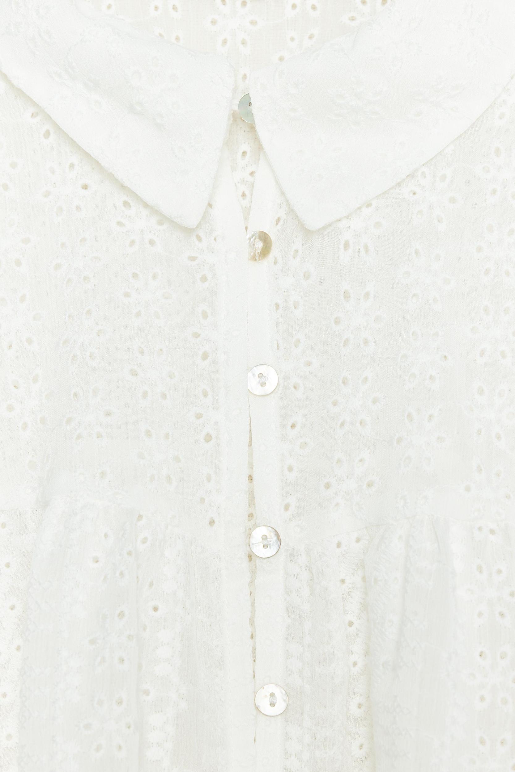 EYELET EMBROIDERY SHIRT Product Image