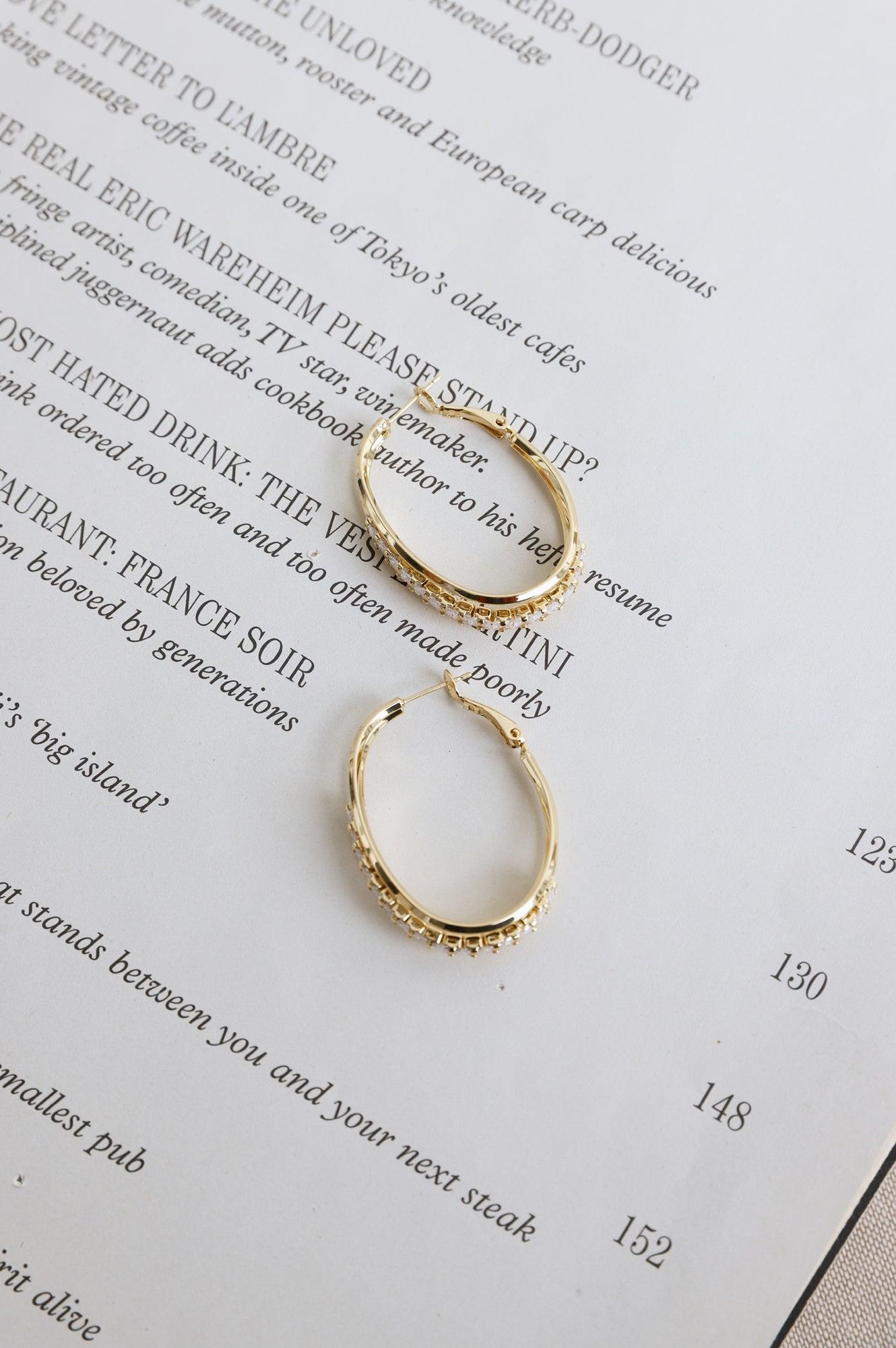 Glitter Glow Earrings Gold Product Image