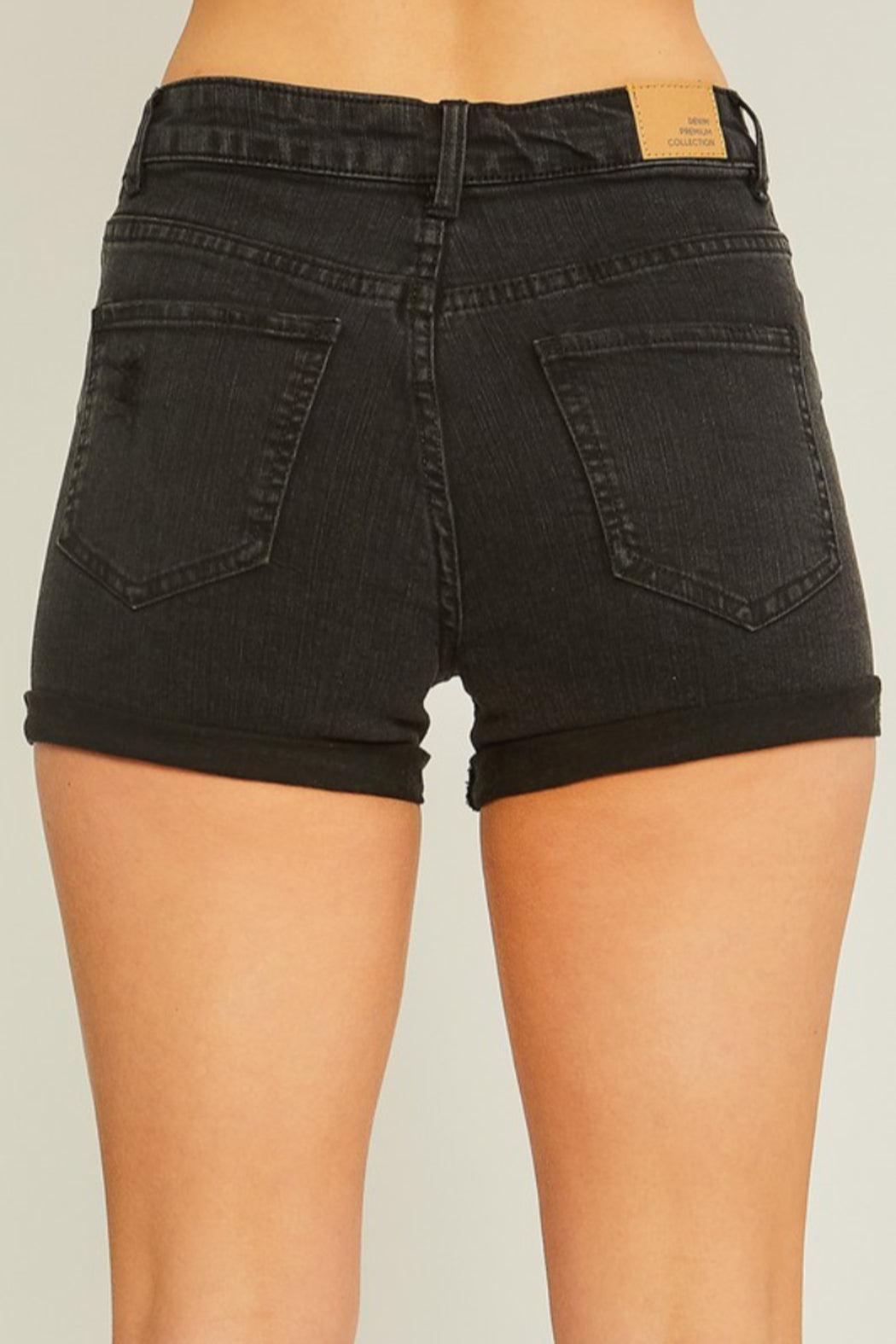 Mid Rise Cuffed Shorts Product Image