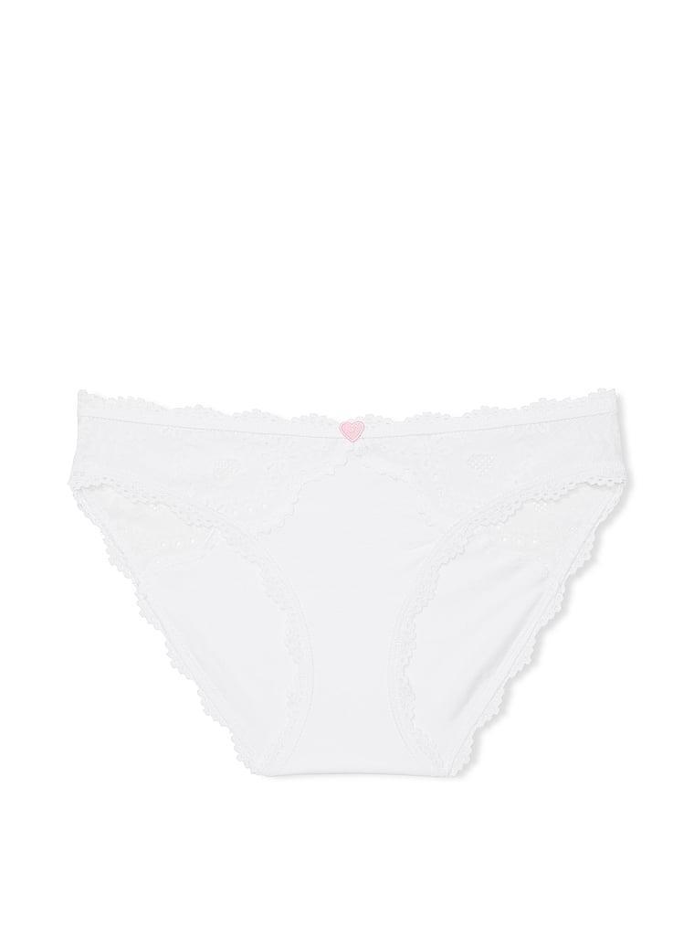 Heart Eyelet Cotton Bikini Panty Product Image