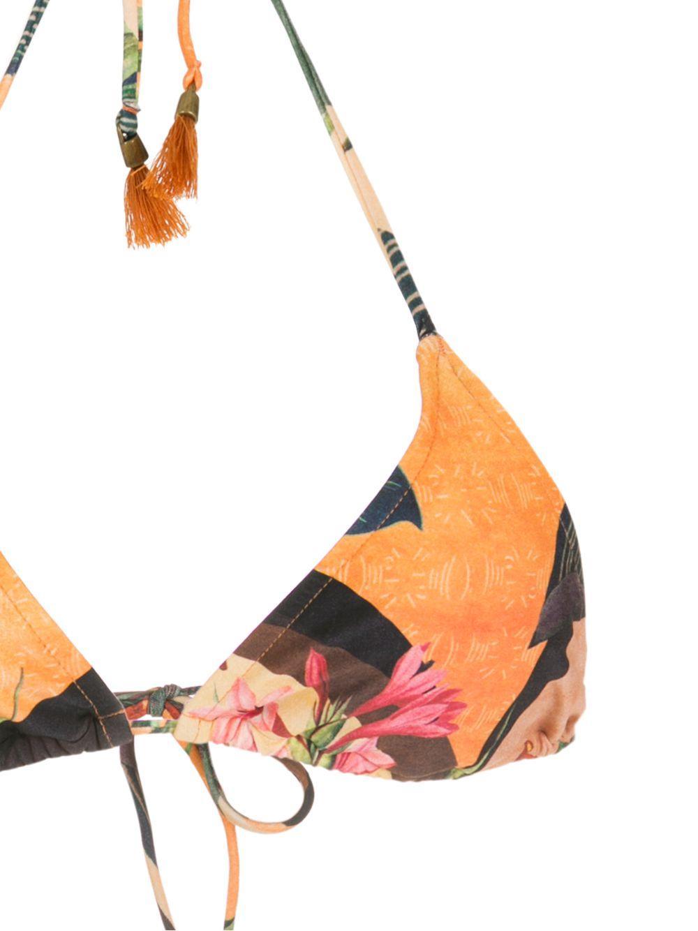 floral-print halterneck bikini Product Image