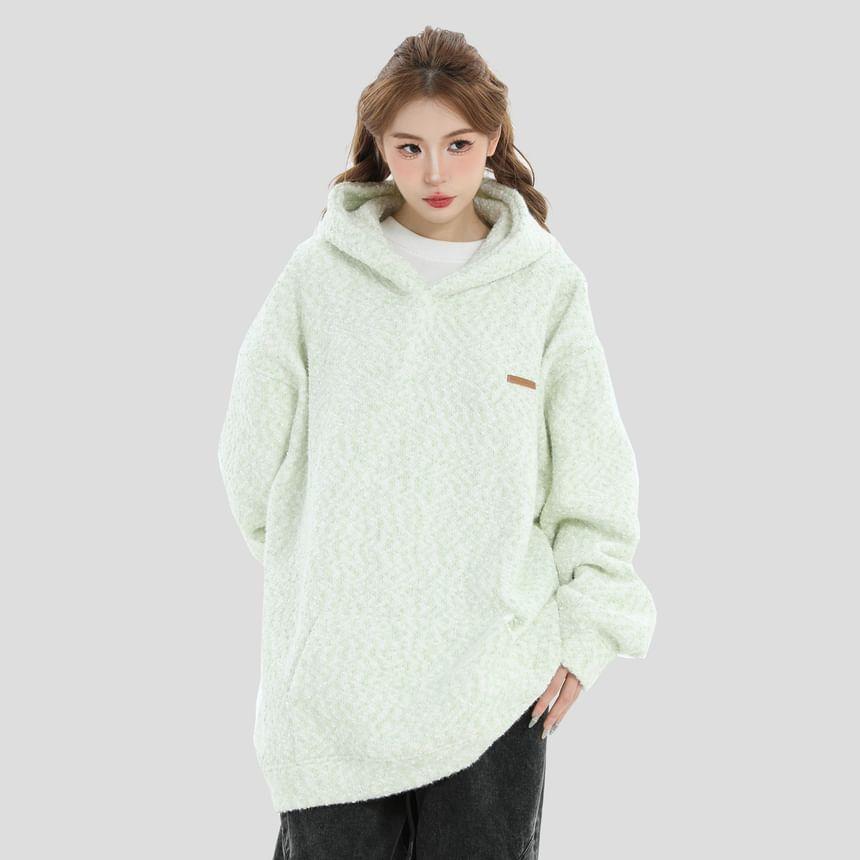 Fleece Plain Hoodie Product Image