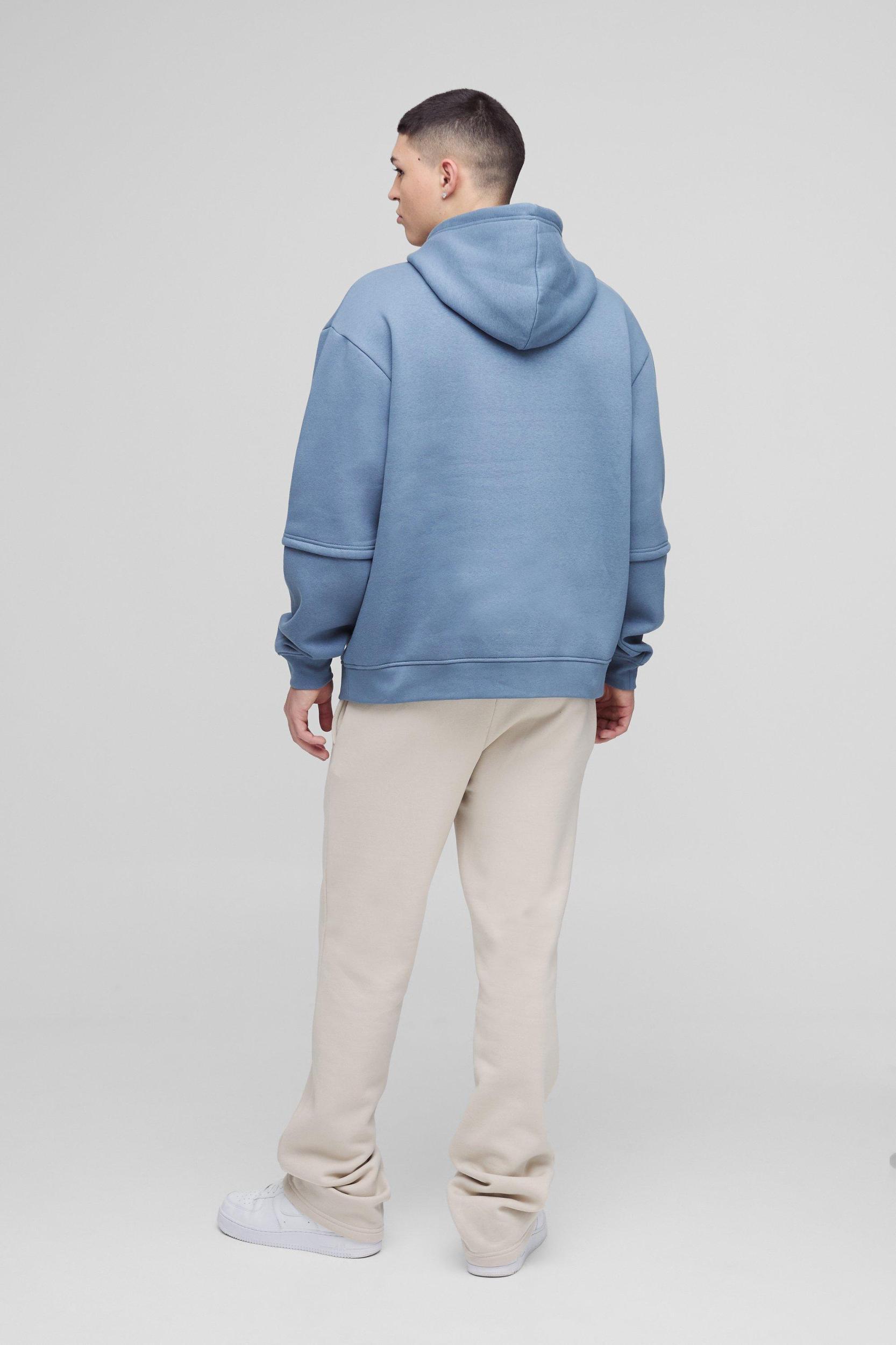 Oversized Edition Graffiti Print Hoodie | boohooMAN USA Product Image