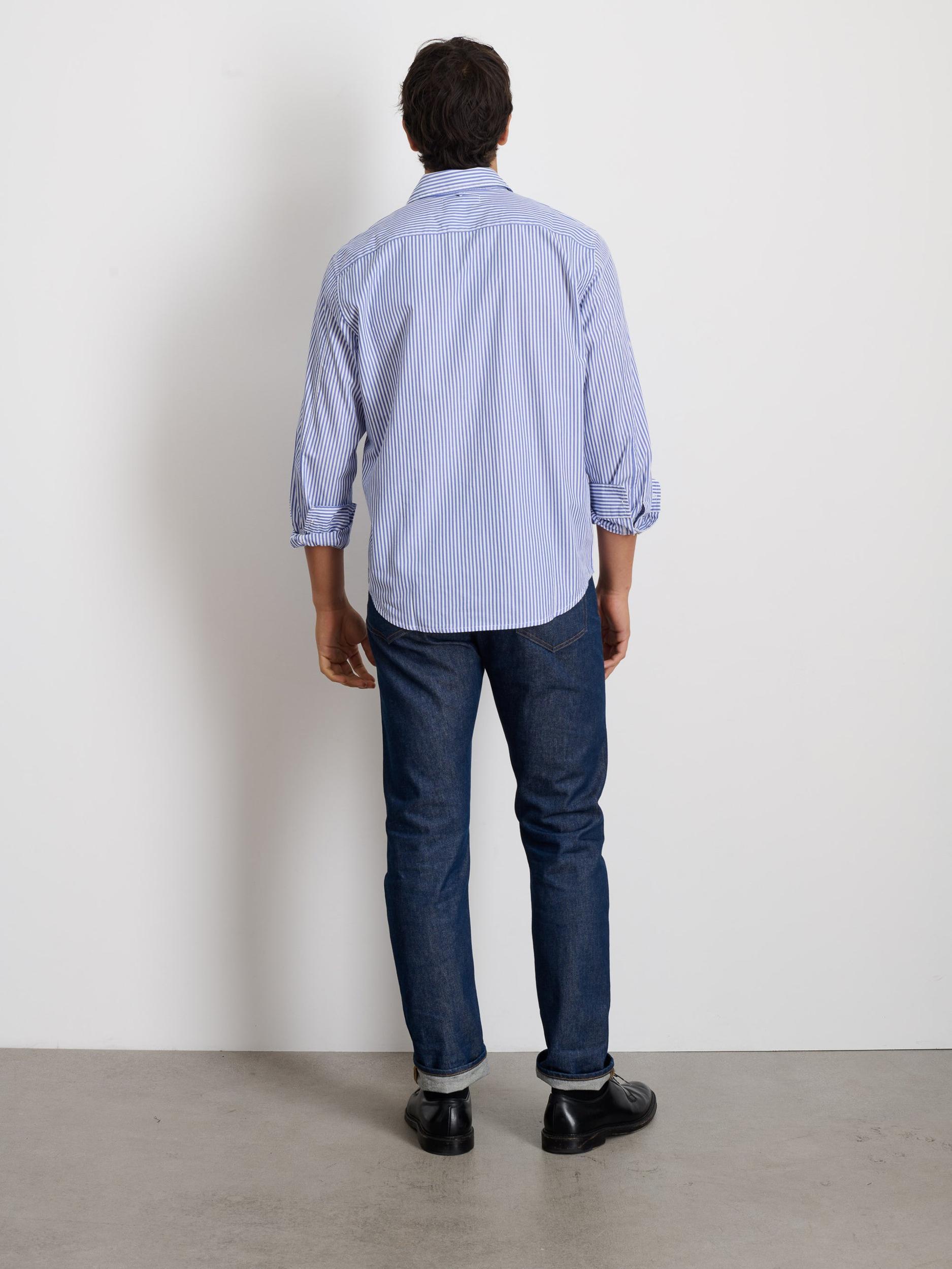 Mill Shirt in Striped Poplin Product Image