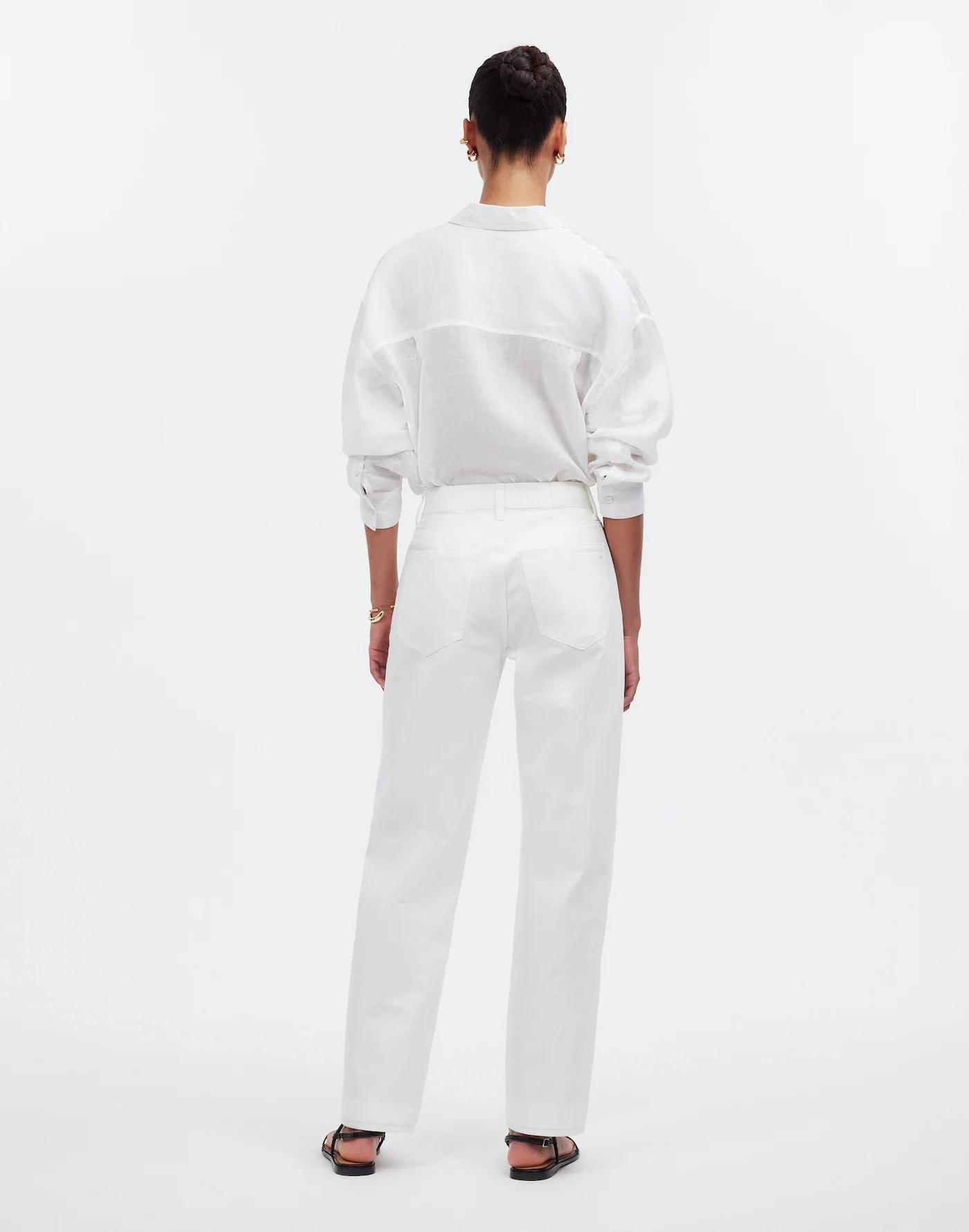 Low-Slung Straight Jeans Product Image