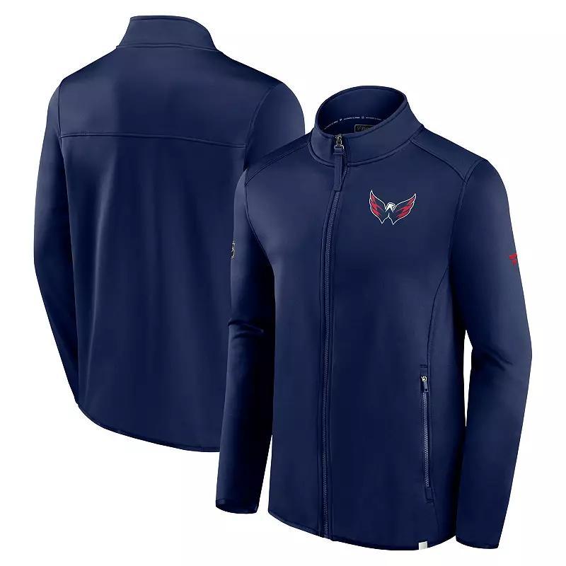 Men's Fanatics Branded Navy Washington Capitals Authentic Pro Full-Zip Jacket,  Product Image