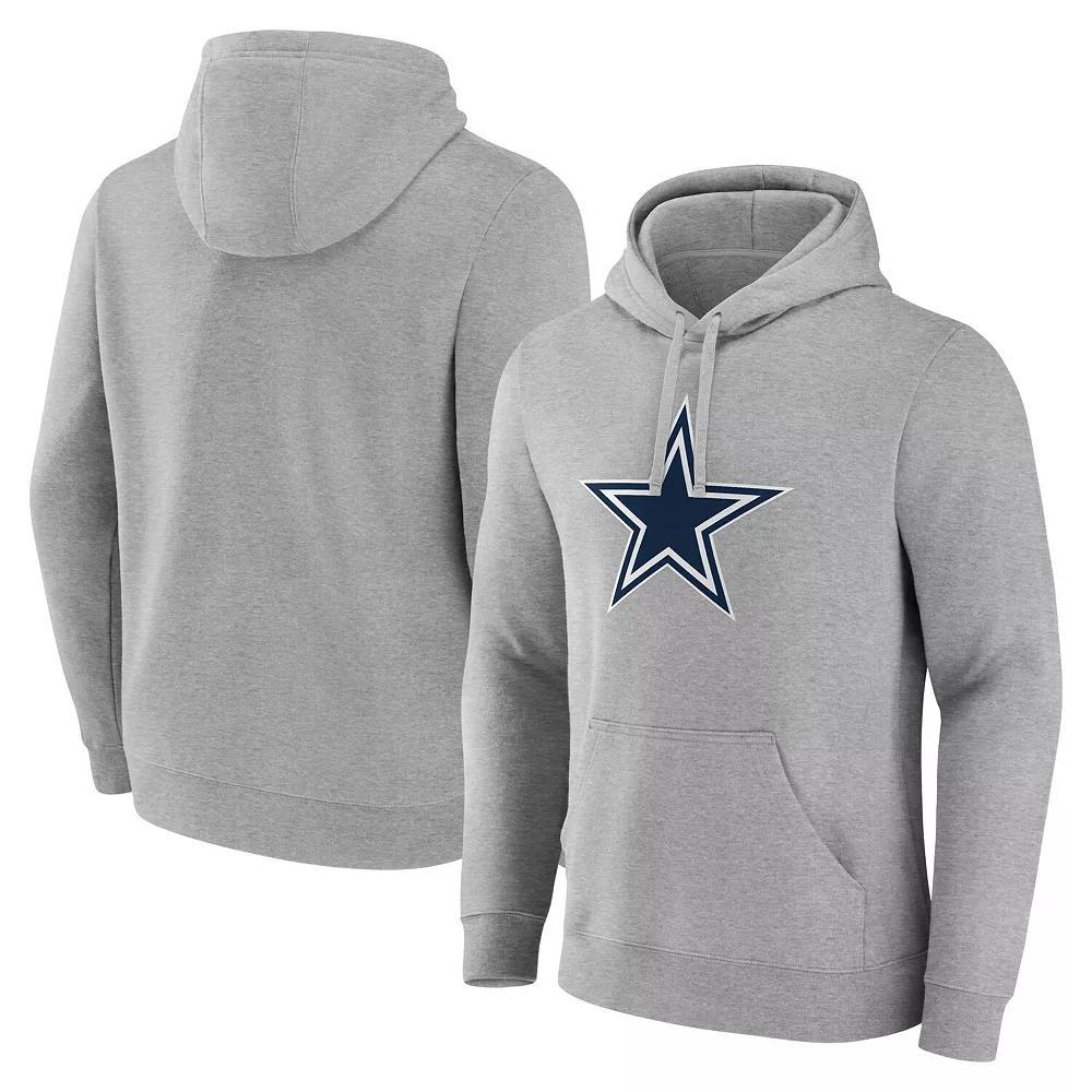 Men's Fanatics Heather Gray Dallas Cowboys Deliver Fleece Pullover Hoodie,  Product Image