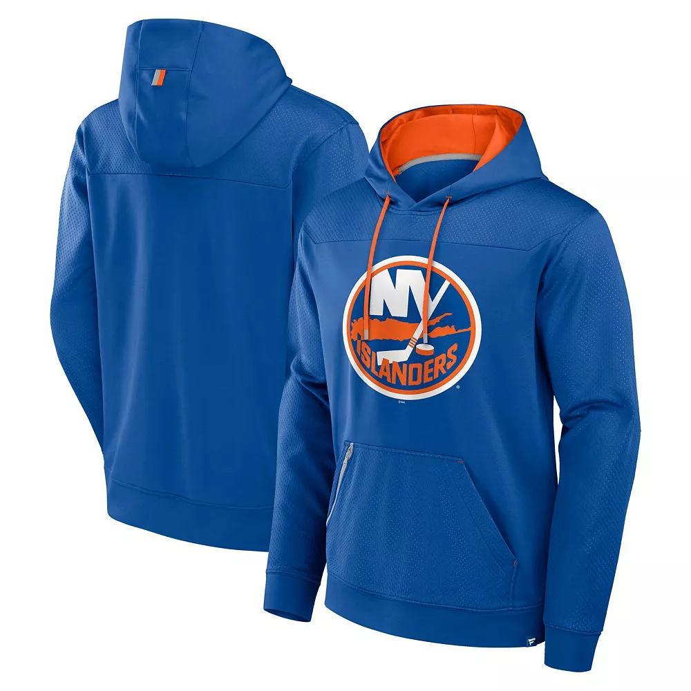 Men's Fanatics  Royal New York Islanders Defender Pullover Hoodie, Size: Large, Isl Blue Product Image