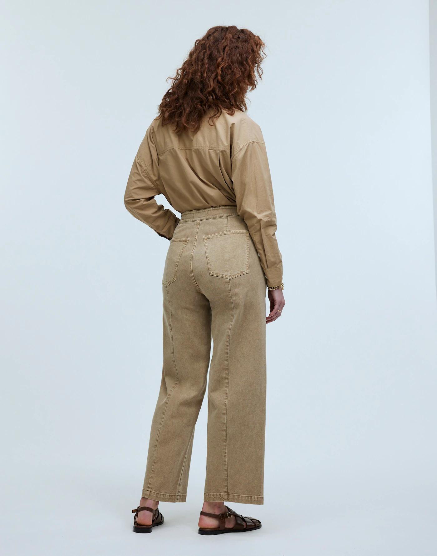 The Curvy Emmett Wide-Leg Crop Pant: Welt Pocket Edition Product Image