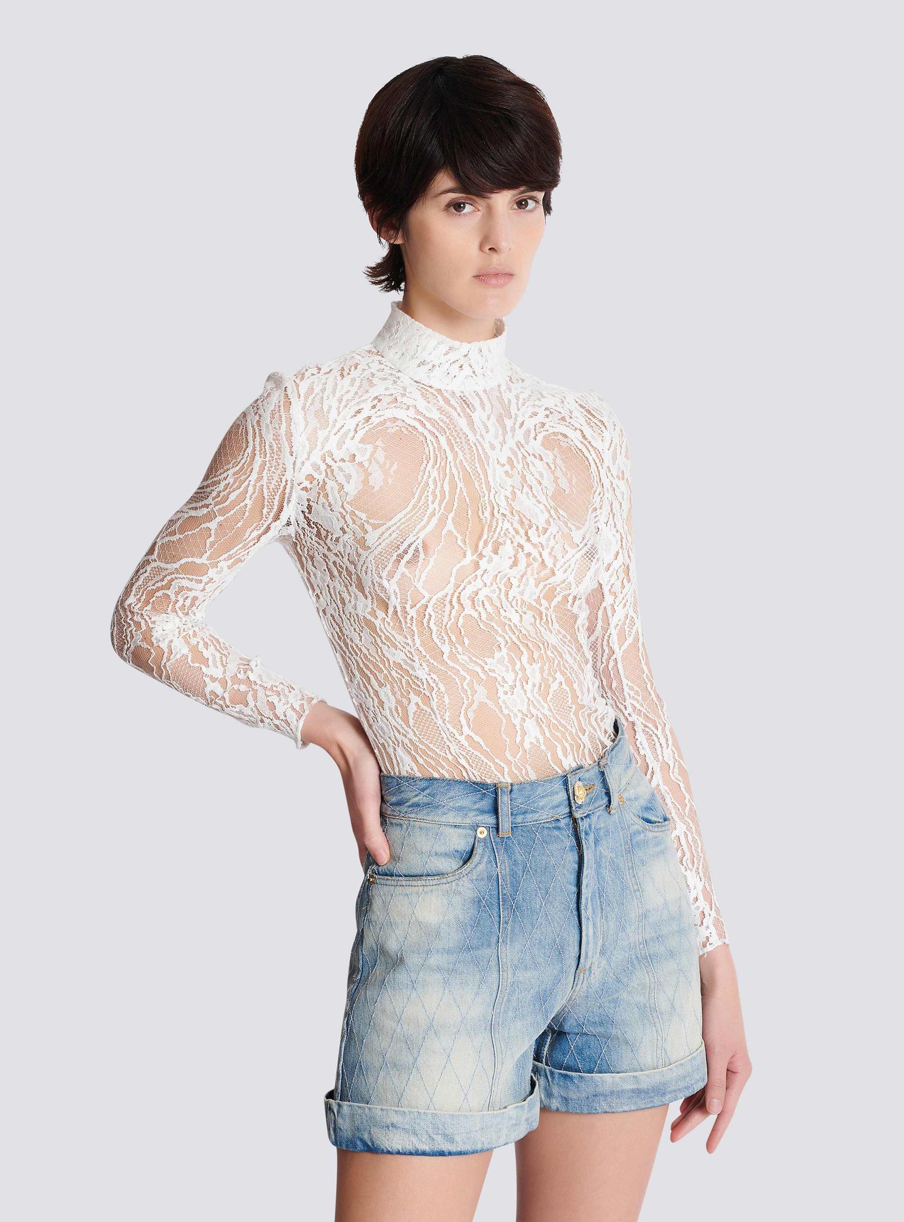 Long-sleeved lace body Product Image