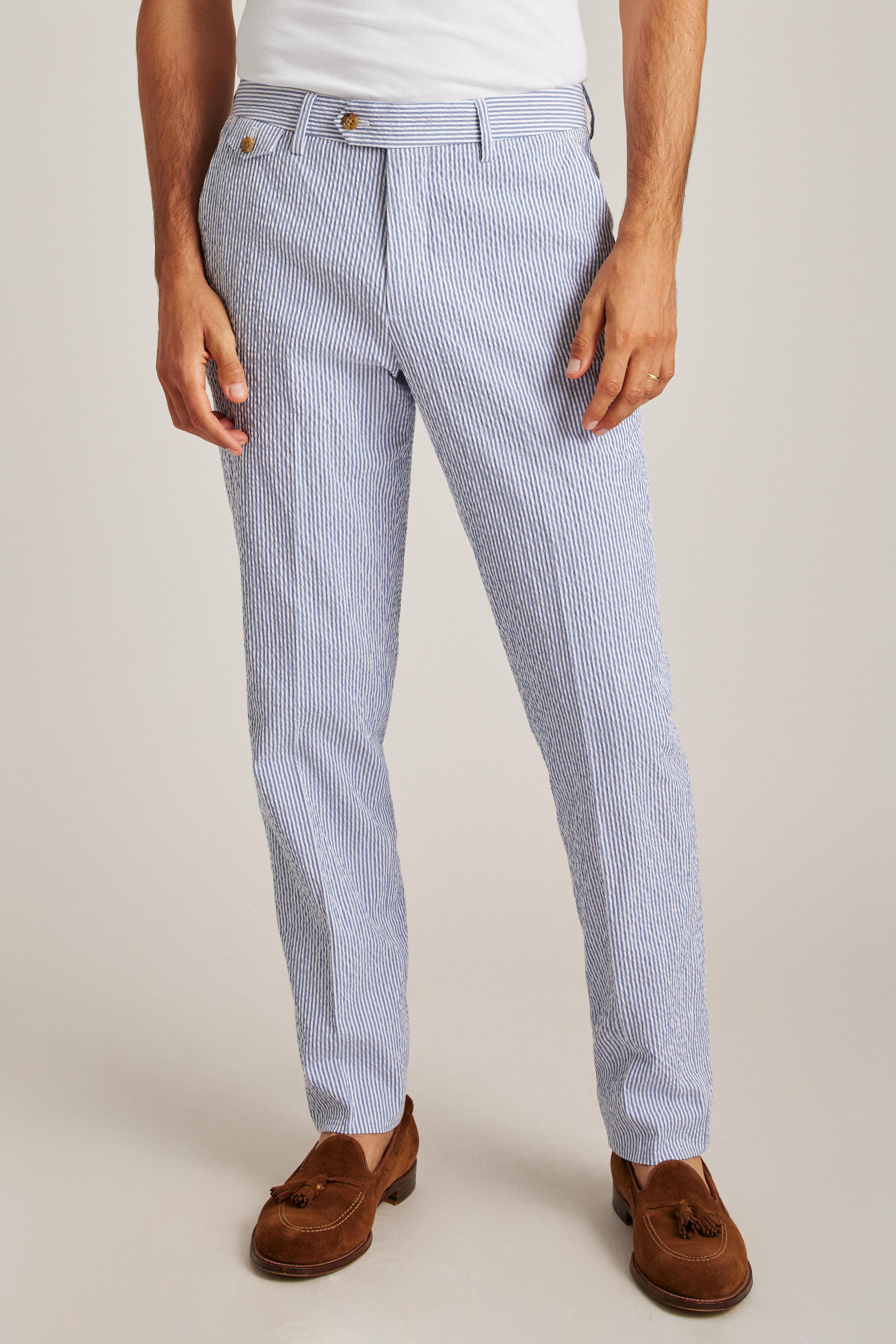 Italian Stretch Seersucker Suit Pant Product Image