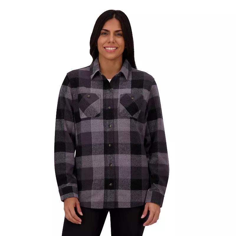 Women's ZeroXposur Billy Brushed Knit Plaid Shirt, Size: XL, Pink Buffalo Product Image