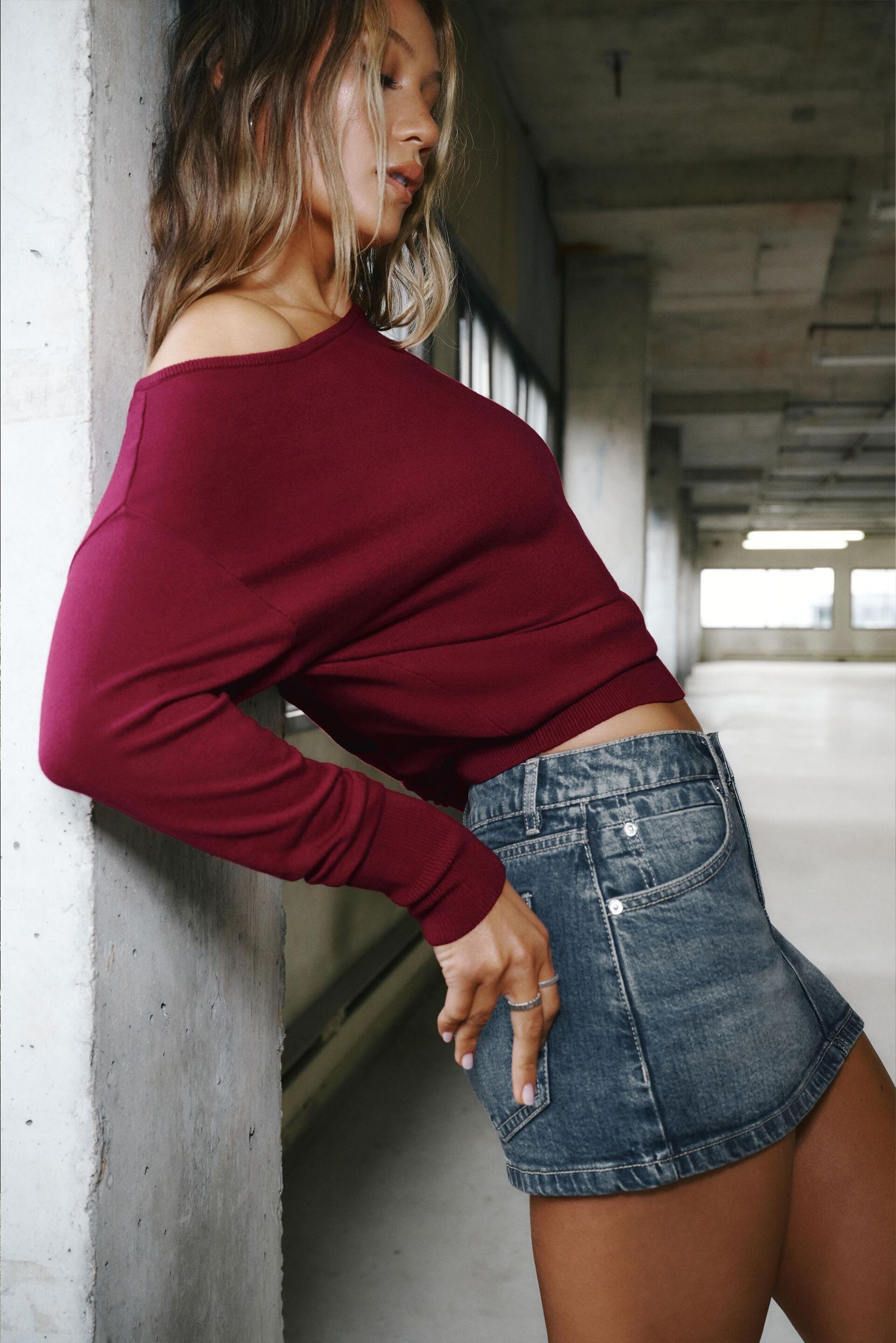 High Neck Cowl Top Product Image