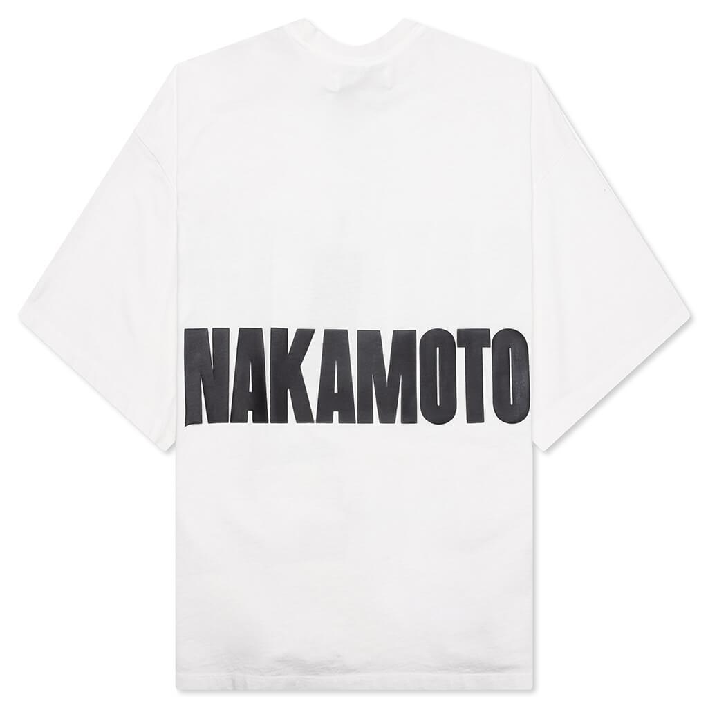 Jumbo Font Oversized Tee - White Male Product Image