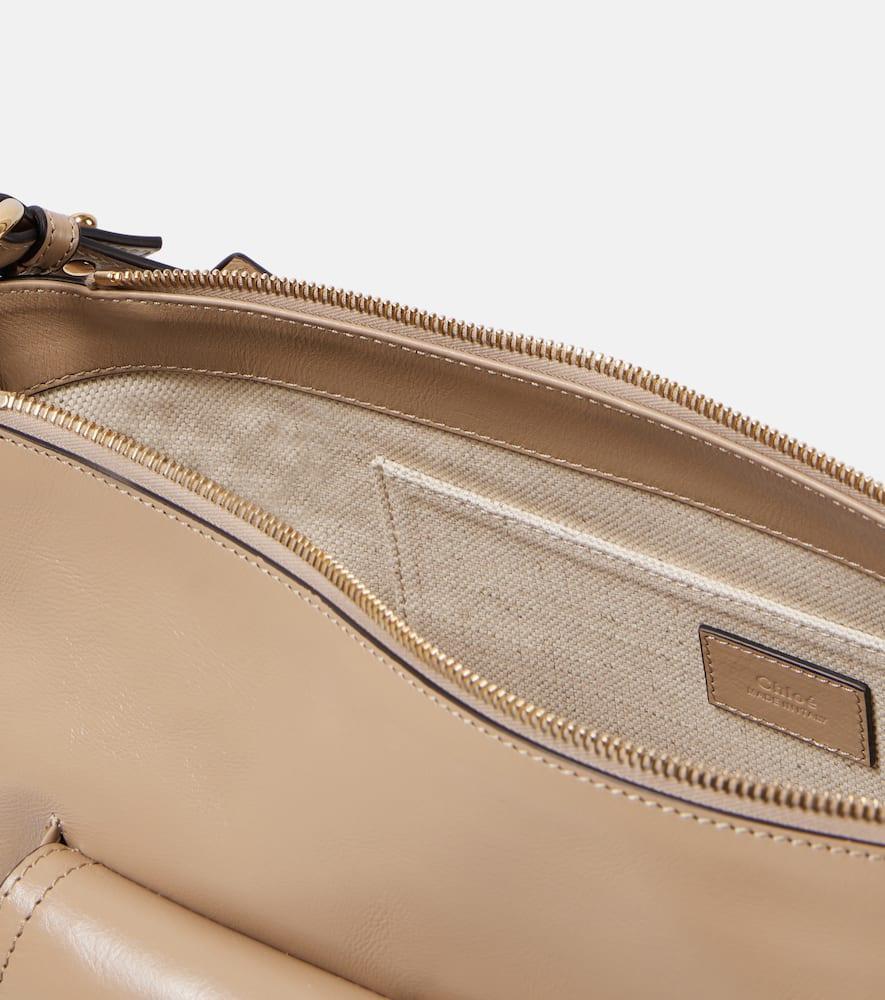 CHLOÉ Leather Shoulder Bag In Brown Product Image