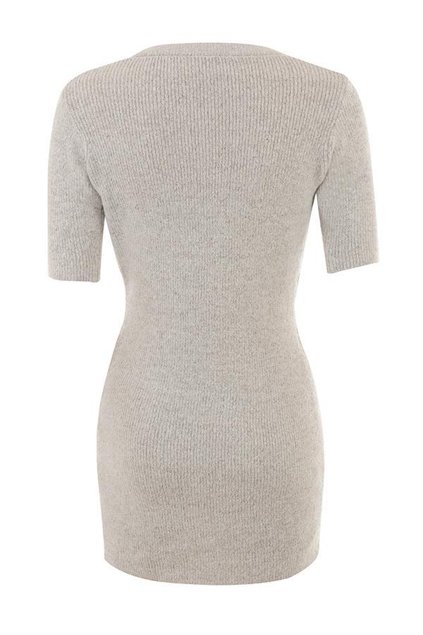 Opal  oatmeal ribbed knit cardigan - sale Product Image