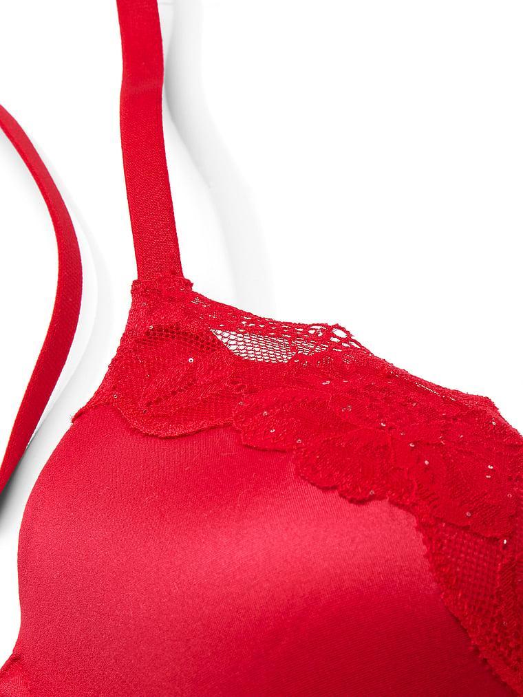 Lace-Trim Lightly Lined Full-Coverage Bra Product Image