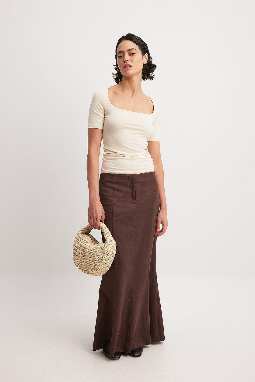 Soft Line Scoop Neck Short Sleeve Top Product Image