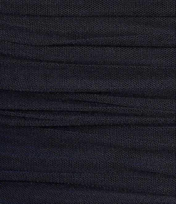 Pear Culture Spaghetti Strap Keyhole Rou Mesh Dress Product Image