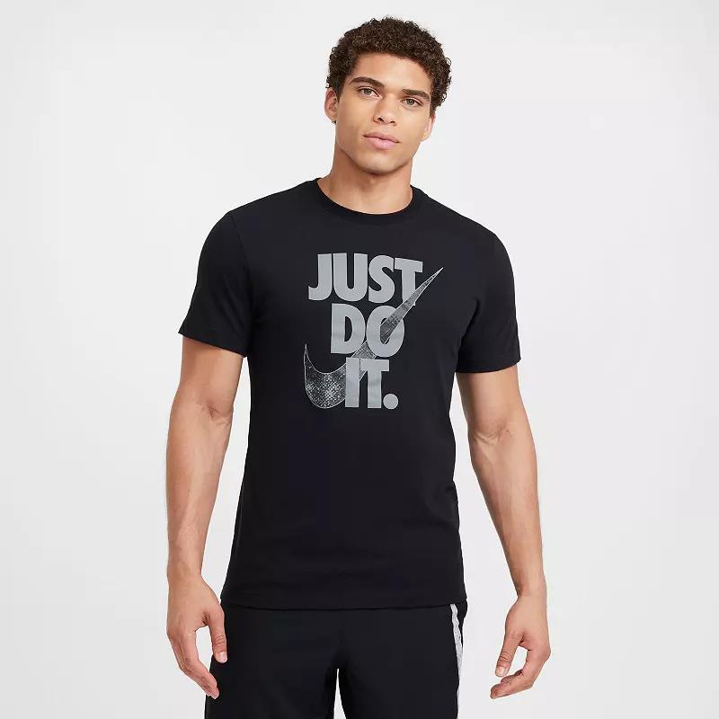 Men's Nike Dri-FIT Fitness Tee, Size: Small, Black Product Image