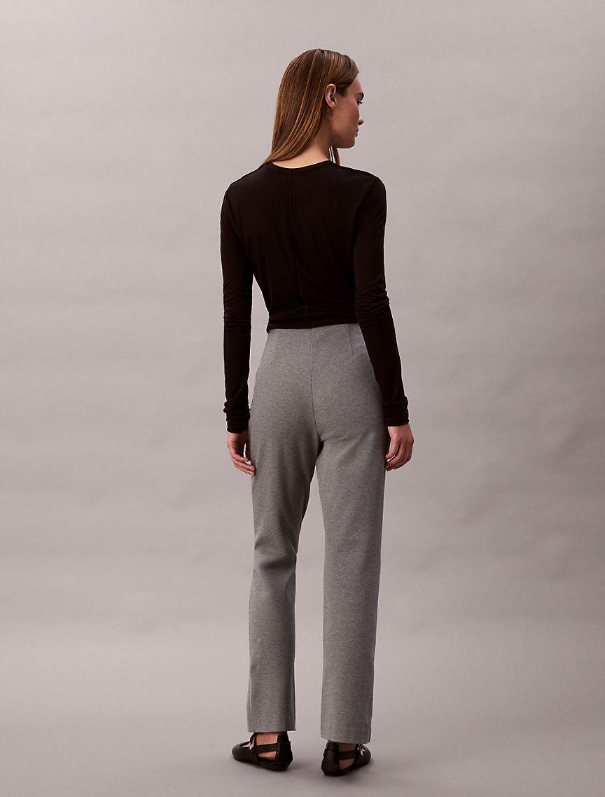 Ponte Slim Flared Pants Product Image