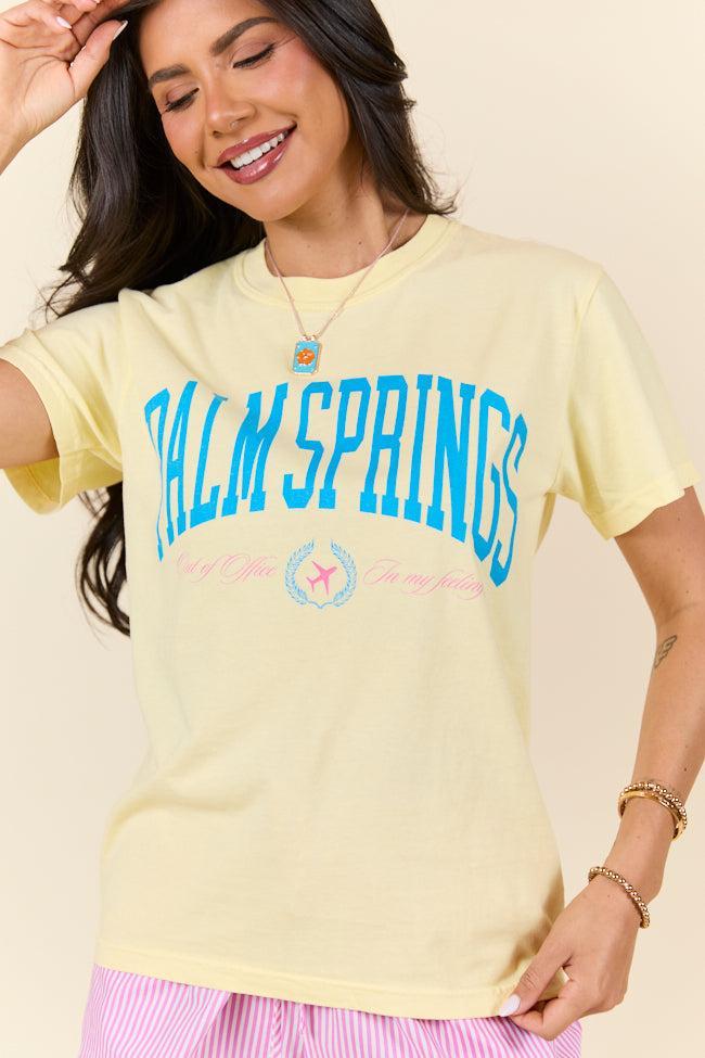 Palm Springs Yellow Graphic Tee Product Image