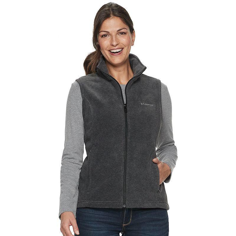 Petite Columbia Benton Springs Fleece Vest, Women's, Size: Small Petite, Grey Heather Product Image