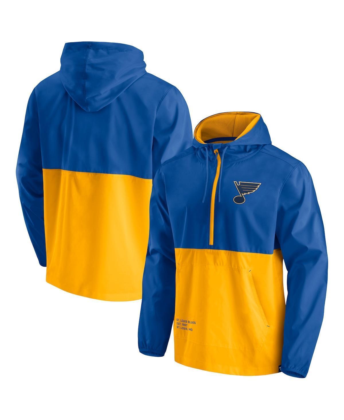 Mens Fanatics Branded /Gold St. Louis s Thrill Seeker Anorak Half-Zip Jacket Product Image