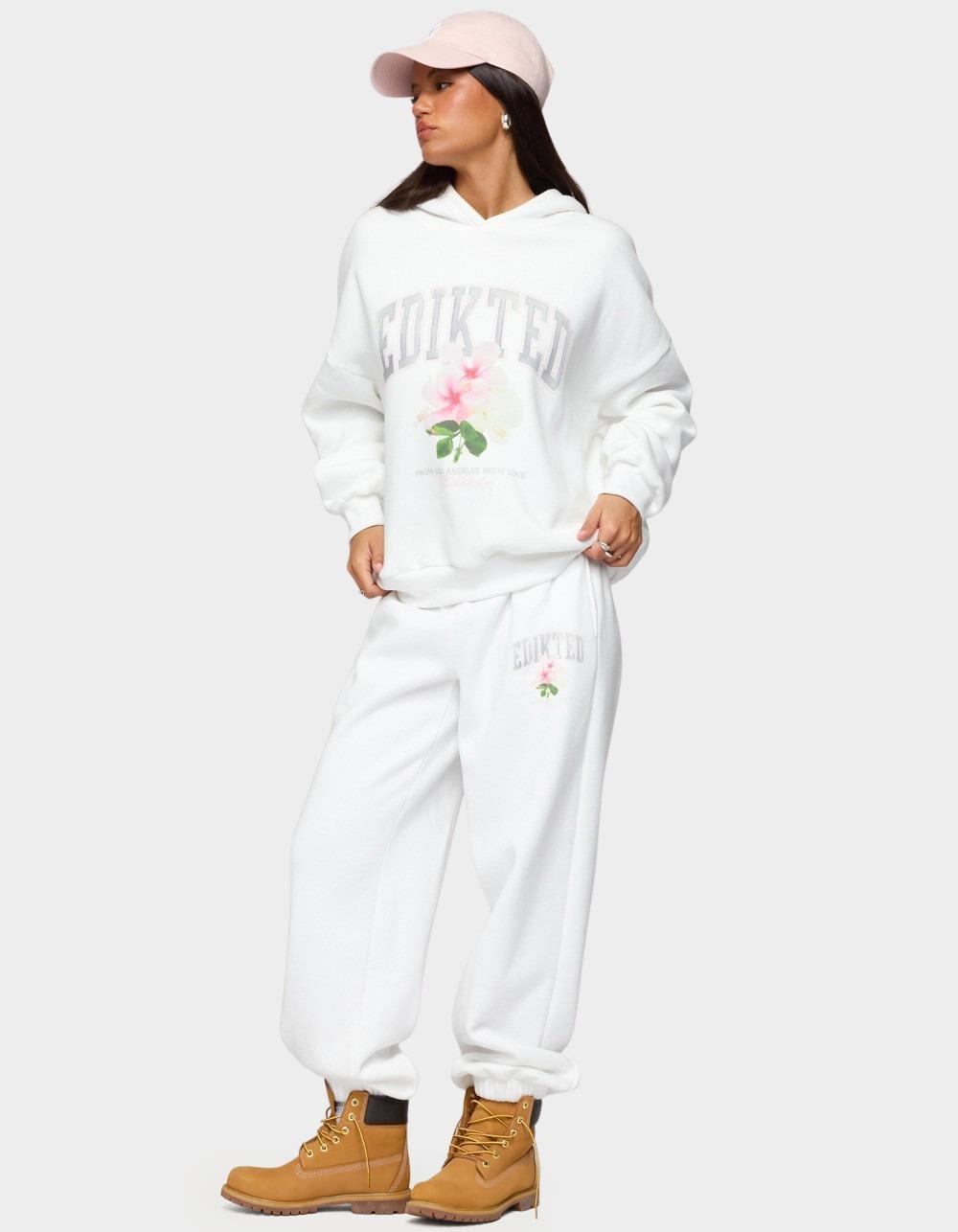 EDIKTED Flerua Edikted Sweatpants - WHITE Product Image