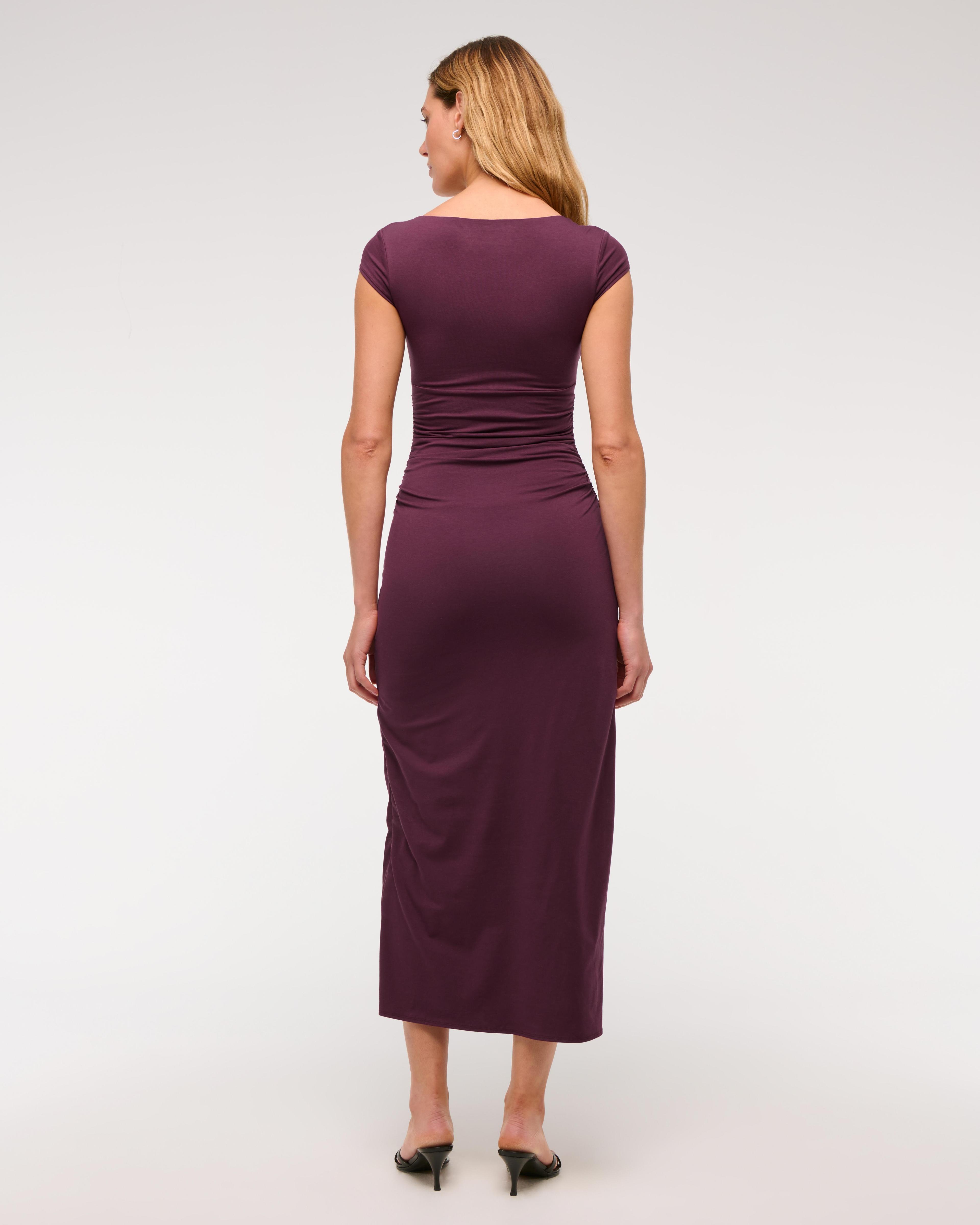 Bra-Free Sweetheart Knit Midi Dress Product Image