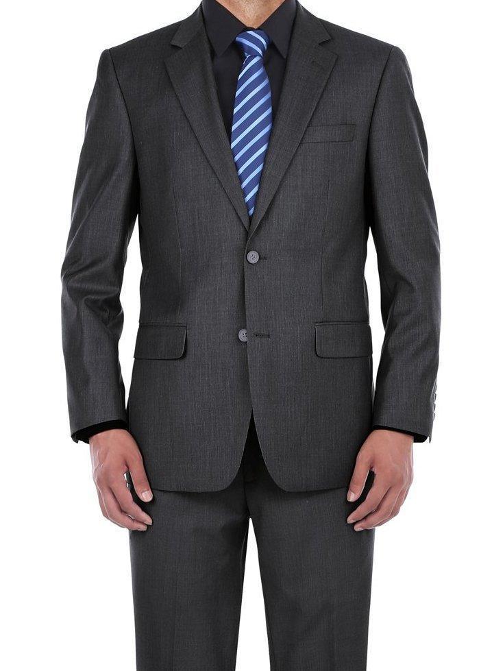 (Limited Sizes) Regular Fit Charcoal Gray 2 Piece Suit Product Image