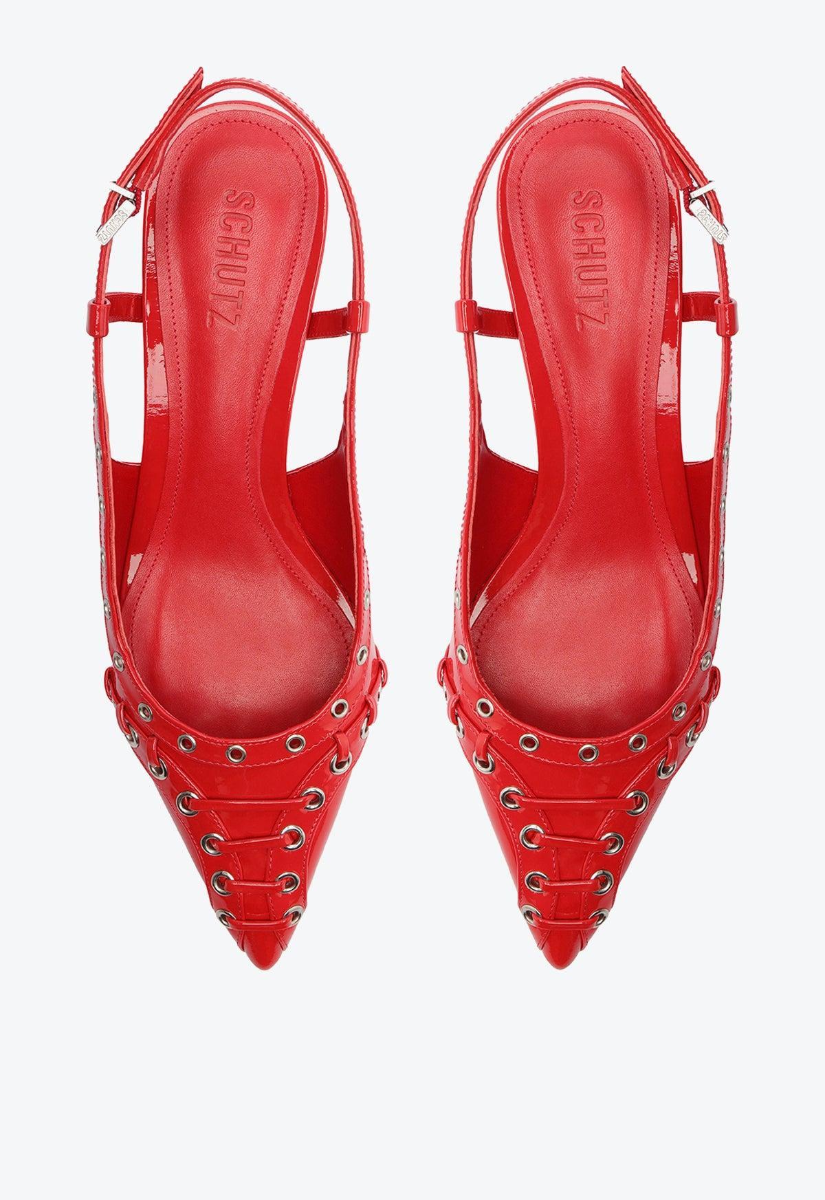 Ruth Mid Patent Leather Pump Product Image