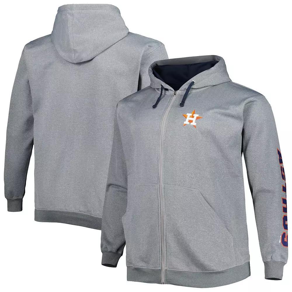 Men's Profile Ash Houston Astros Big & Tall Pullover Hoodie,  Product Image