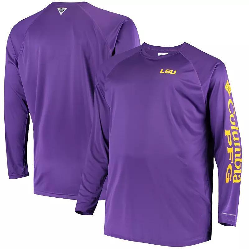 Columbia Men's Collegiate PFG Terminal Tackle Long Sleeve Shirt - Big - LSU- Product Image