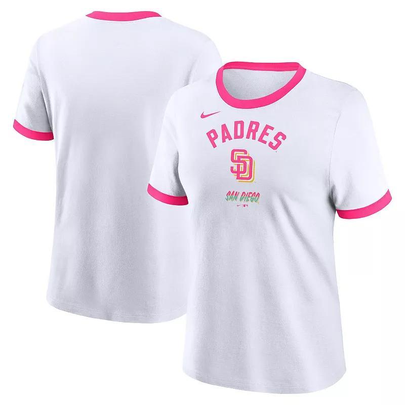 San Diego Padres City Connect Nike Women's MLB Ringer T-Shirt Product Image