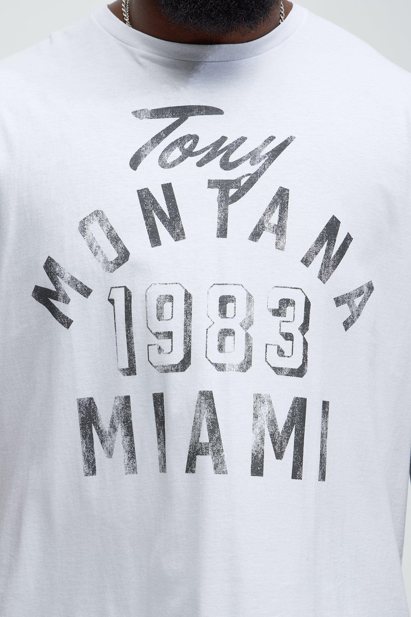 Scarface 1983 Miami Short Sleeve Tee - White Male Product Image