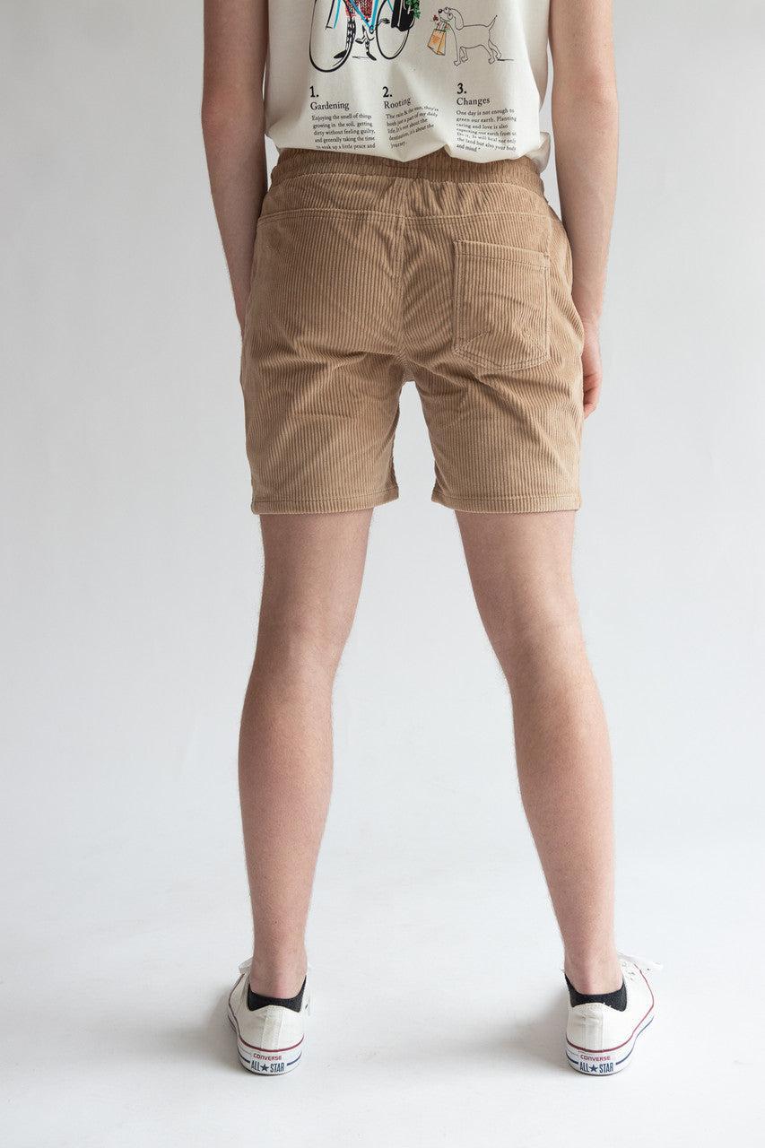 Drawstring Corduroy Shorts Product Image