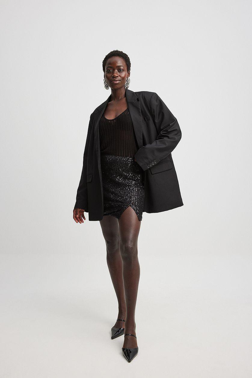 Sequin Mini Skirt Product Image