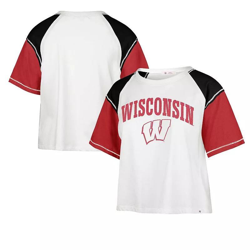 Womens 47 Wisconsin Badgers Serenity Gia Cropped T-Shirt Product Image