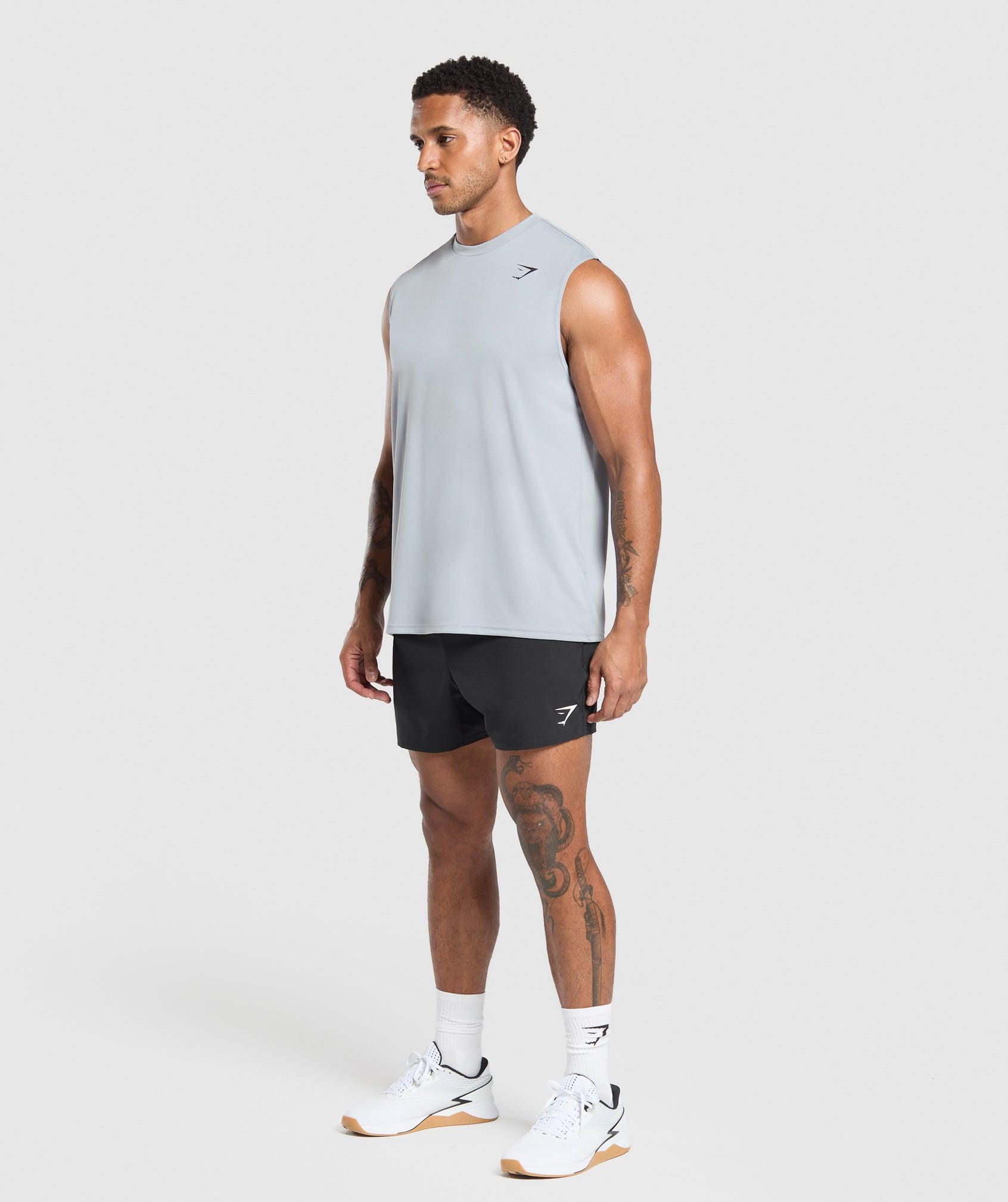 Gymshark Arrival Oversized Tank - Metal Purple Male Product Image