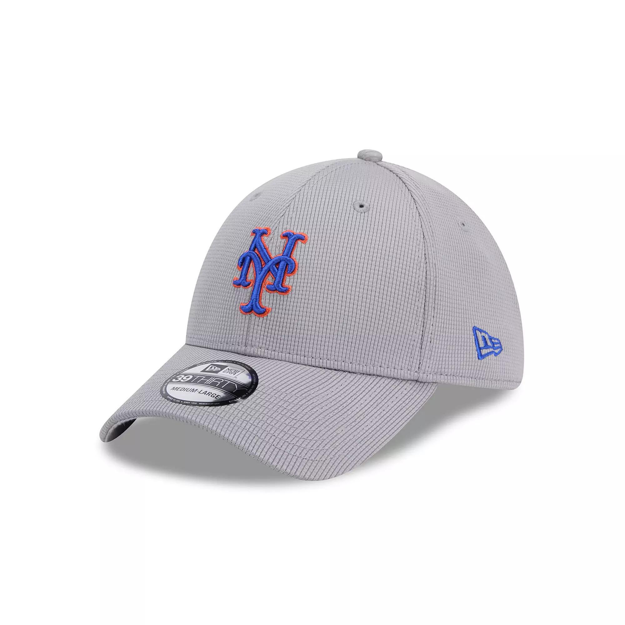 Men's New Era Gray New York Mets Active Pivot 39THIRTY Flex Hat, Size: Medium/Large, Grey Product Image