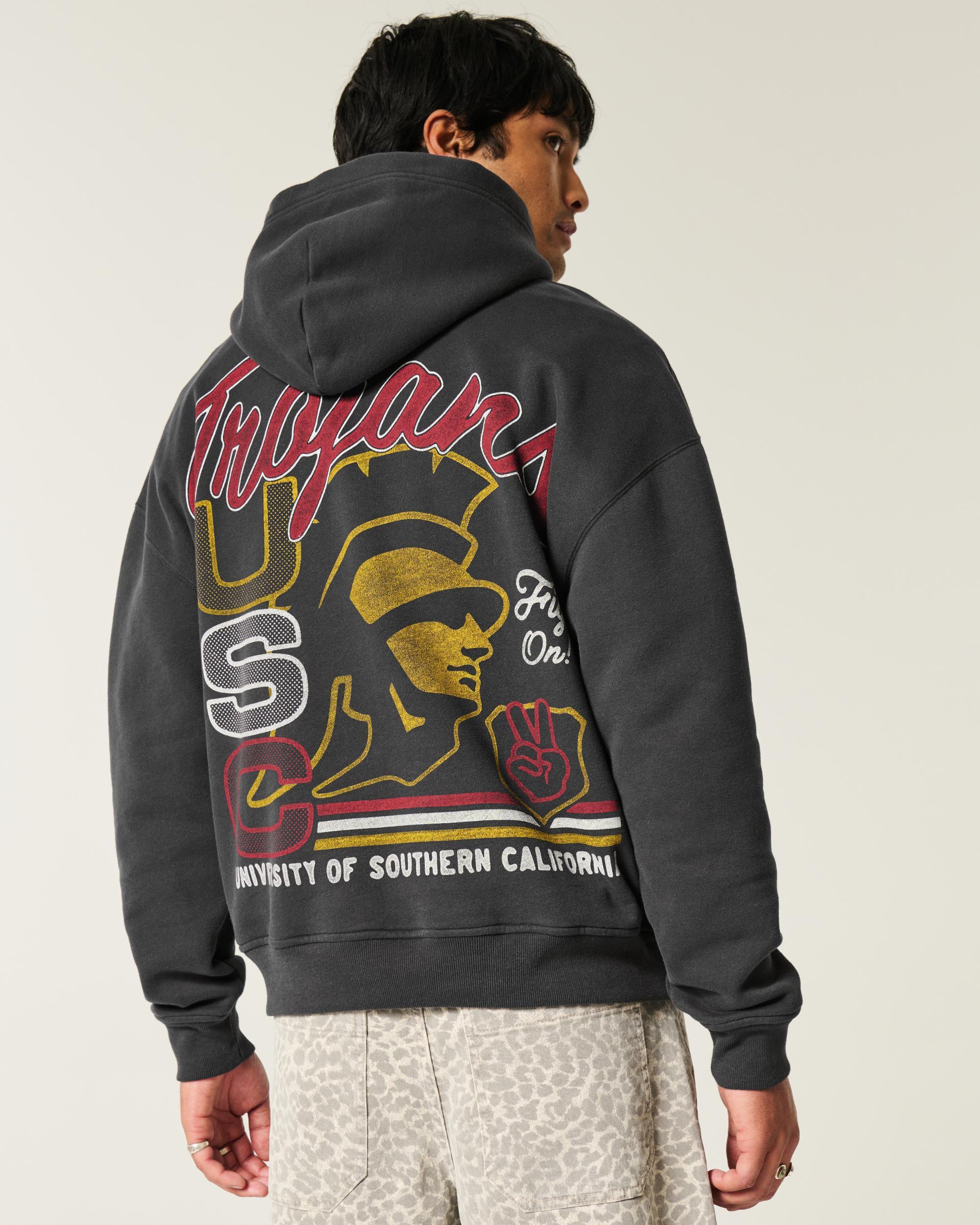 Boxy UConn Graphic Hoodie Product Image